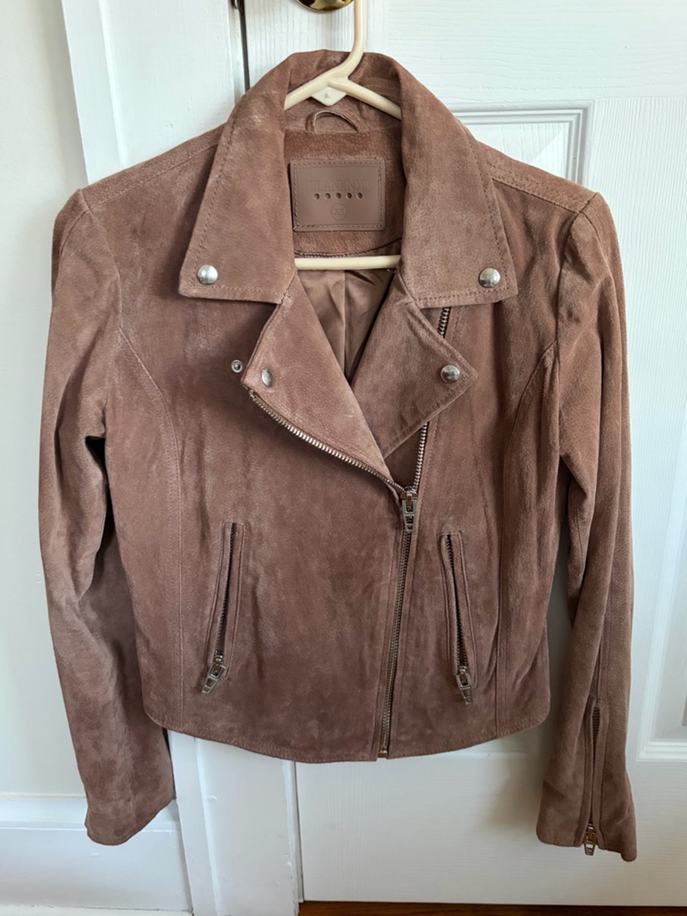 BLANK NYC Suede Motto Jacket - 100% Leather